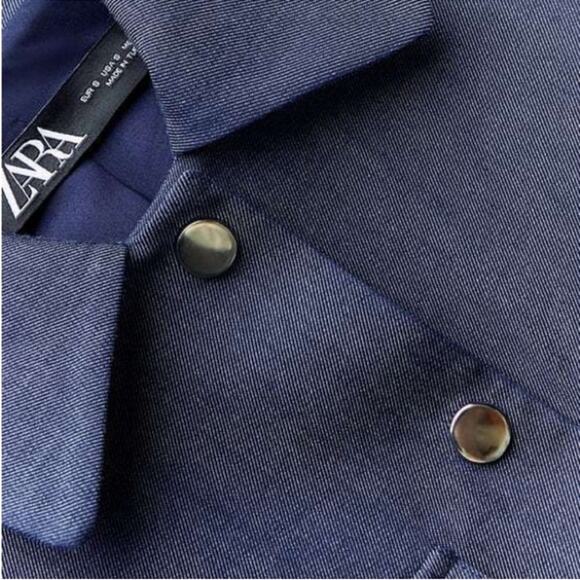 ZARA NWOT SHOULDER PAD CROPPED JACKET - Picture 3 of 12